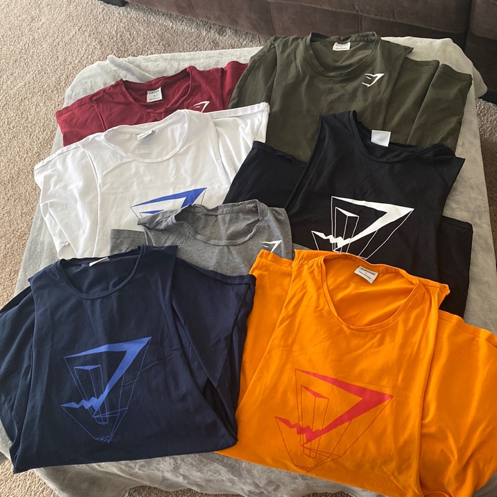 Men’s Gymshark Drop Arm Tank Bundle